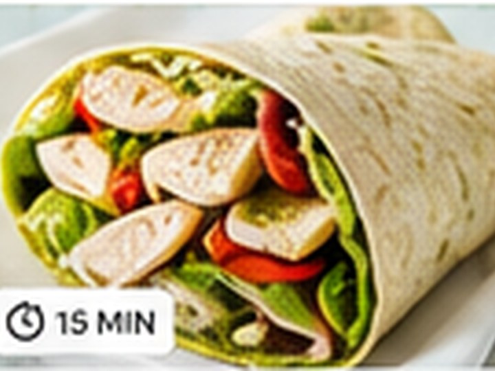 Tomato Basil Chicken Flatbread
